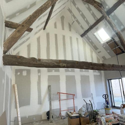Chantier pose de placoplatre - Artisan plaquiste le Pinceau d'Or