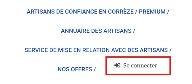 bouton se connecter